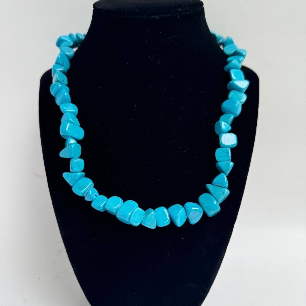 DENKAYS.CALI TURQUISE STATMENT NECKLACE